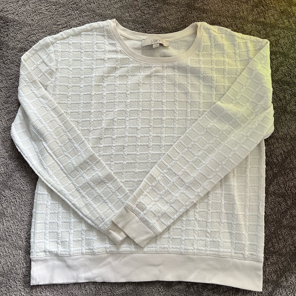 LOFT White Pullover Brand New